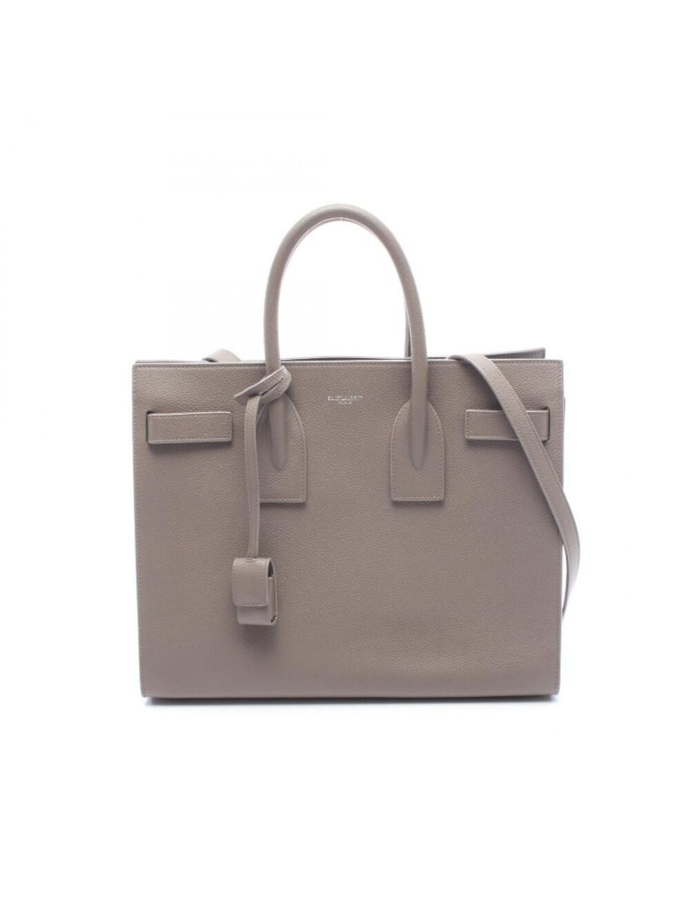 Saint Laurent Paris Handbag Sac de Jour Small 2-Way Gray Leather